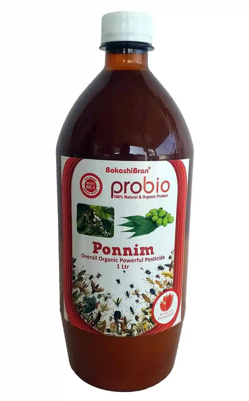 Ponnim Organic Powerful Pesticide Pungam oil & Neem oil (combination of natural seed oils of Pongamia pinnata and Azadirachta indica) - Image 1