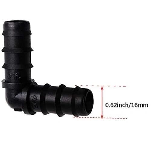 Siddhi Elbow Connector 16 MM, Drip Irrigation Accessories, Corner Joiner For Lateral Pipes - Image 2