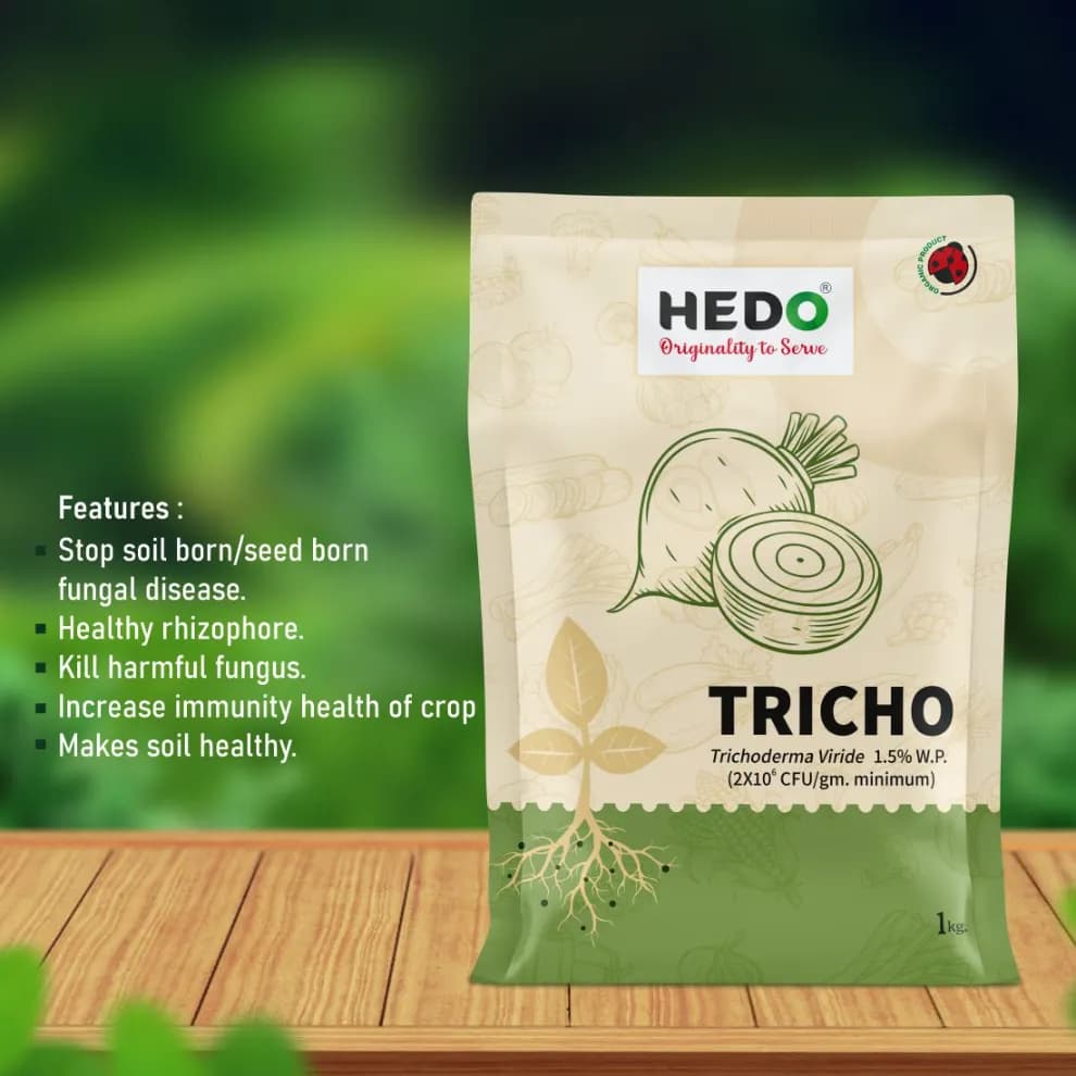 HEDO Tricho Trichoderma Viride 1.5% WP Bio Pesticide, Control A Wide Range of Soil And Seed Borne Fungal Diseases - Image 11