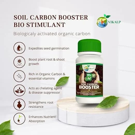 Vikalp Soil Carbon Booster, Humic Acid Liquid Soil Application Fertilizer, 10% Humic Acid, 5% Amino Acid, 3% Seaweed Extract, and 1% Plant Extract - Image 7