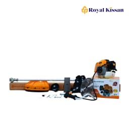 Royal Kissan RK-43CCN Ultra Premium Brush Cutter 2-Stroke Side Pack, 43CC Petrol Engine 80T-2T Nylon Trimmer Blades, Grass Trimming - FMTTI Tested 6