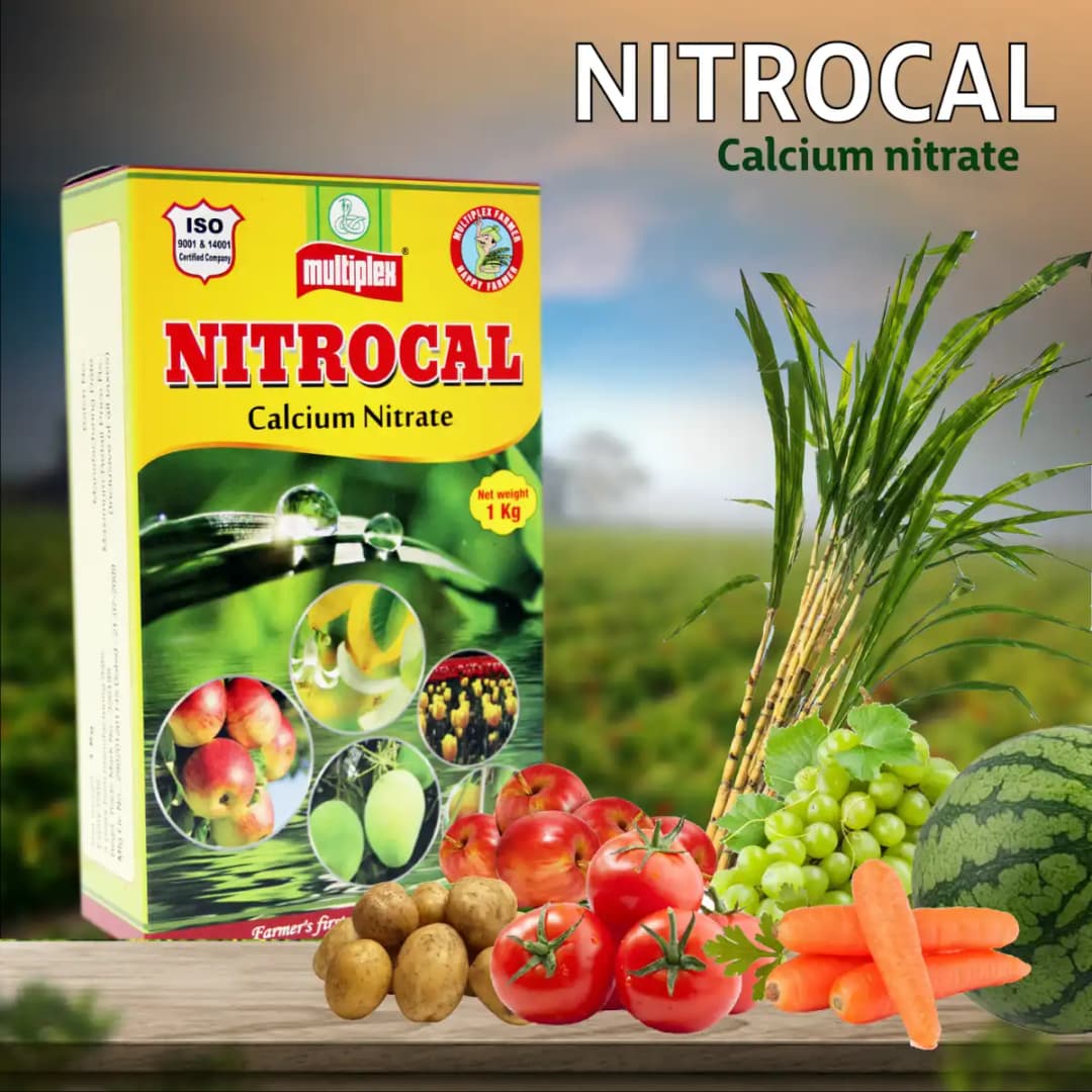 Multiplex Nitrocal Calcium Nitrate Fertilizer, 100% Water Soluble, Better Fruit Quality And Crop Health - Image 2