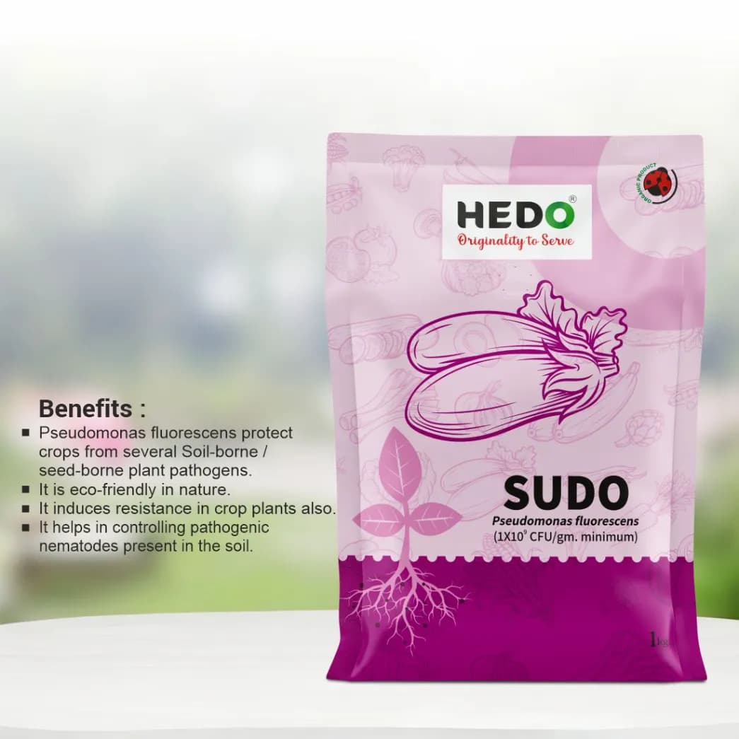 HEDO Sudo Pseudomonas Fluorescence Powder, Bio Fungicide For Agriculture, Garden & All Crops To Control Fungal Disease & Soil Borne Disease - Image 2