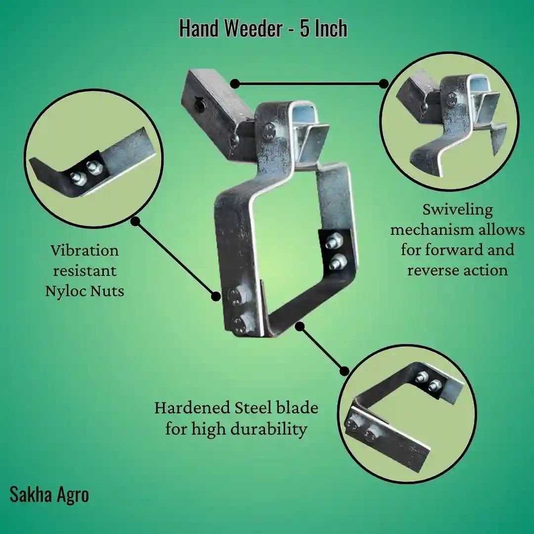 Sakha Heavy Duty Hand Weeder, Manual Weeder for Fast and Easy Weeding and Grass Removal