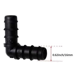 Radhe Elbow L Connector 16mm, Garden Drip Irrigation Accessories For 16mm Pipe 2