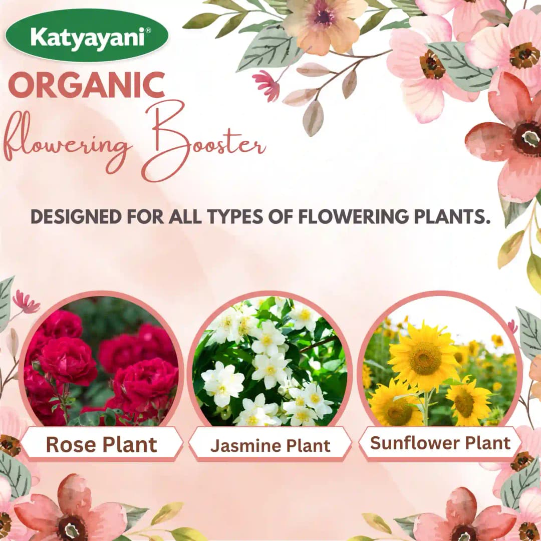 Katyayani Flowering Fertilizer Booster for All Flowering Plants Roses, Orchids, Hibiscus, Jasmine, etc with Mix Micro Nutrient Super for Home Garden - Image 4