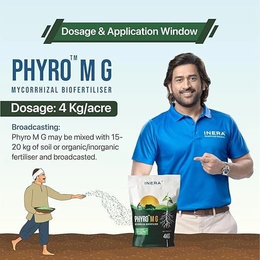 Inera PHYRO MG Mycorrhizal Bio Fertilizer, Eco-Friendly Fertilizer For Better Plant Health and Increased Crop Yield - Image 5