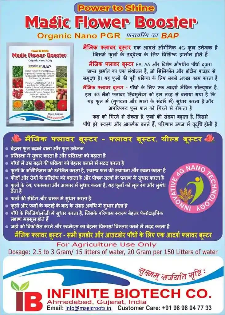 Magic Flower Booster, an Organic 4G Flowering Stimulant, specialized hormonal content for a flowering purpose. - Image 2