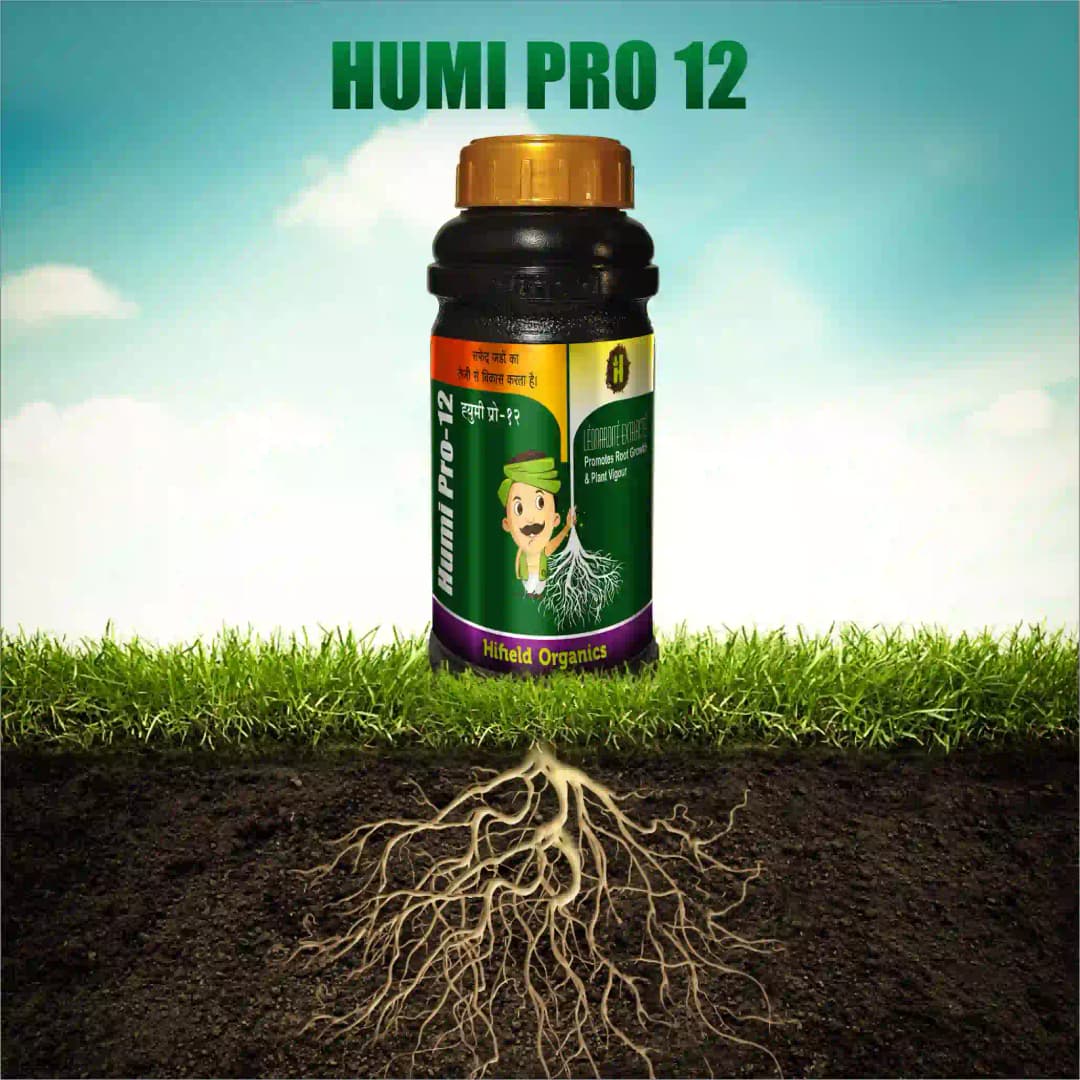 Humi Pro 12 (Humic Acid + Fulvic Acid) Flowering, Fruiting, Root Growth, Suitable for Drip, Foliar Spray and Drenching - Image 7