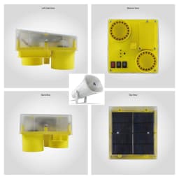 Radhe Agri Solar Smart Animal Repellent Light, Flashing Red LED Light, Real Animal Audio Output, Day & Night Sensor 7