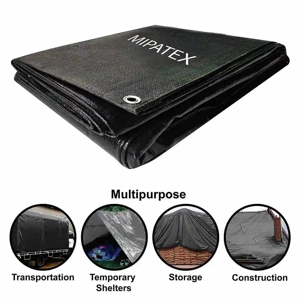 Mipatex Tarpaulin 150 GSM Waterproof Multipurpose Use, Poly Tadpatri with Aluminum Eyelets. - Image 6