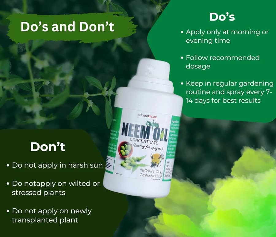 Chipku Natural Neem Concentrate Cold Pressed Oil 300 PPM With Free Spray Gun, 100% Organic and Water Soluble. For Gardening and Agriculture Use - Image 5