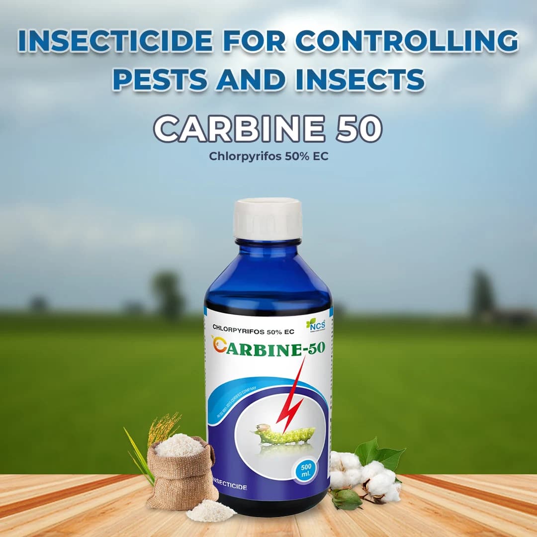 Carbine 50 - Chlorpyrifos 50% EC Insecticide, To Control Termites in Buildings, During Construction, and in Existing Buildings, Bollworms in Cotton - Image 2