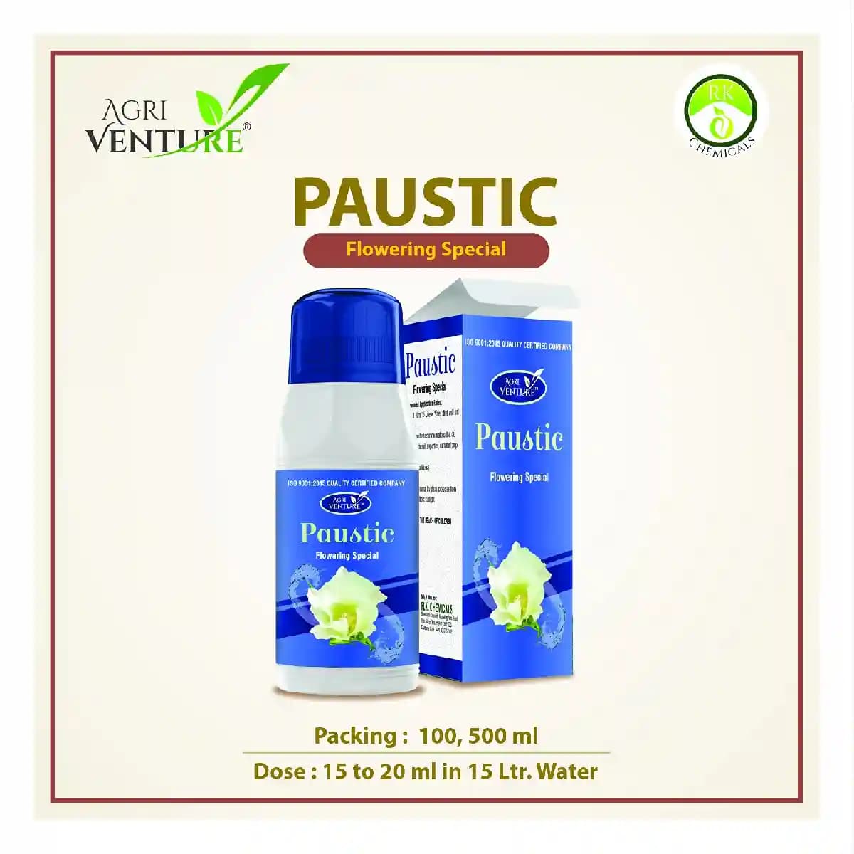 Agriventure PAUSTIC (Flowering Special) Plant Growth Regulator, Helps to Increase Flowering and Stop Dropping of Flower - Image 1