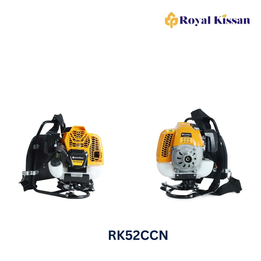 Royal Kissan RK-52CCN Ultra Premium Brush Cutter 2-Stroke Back Pack, RK-BC-UP52-BP Petrol Engine 80T-2T Nylon Trimmer, Gardening, Lawn Grass Trimming - Image 2