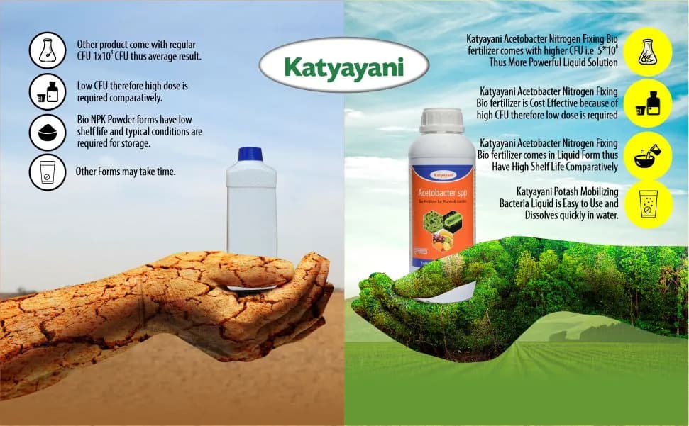 Katyayani Acetobacter Bio Fertilizer, Advanced Nitrogen Fixing Solution For Organic Farming - Image 5