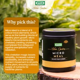 IFFCO Urban Garden Micro Meal Chelated Micronutrient Mixture, Fertilizer For Healthy Plant Growth, For Indoor and Outdoor 6