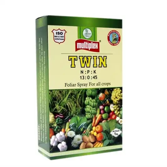 Multiplex Twin 13:00:45 Water Soluble Fertilizer , Contains Nitrogen 13% and Potassium 45%