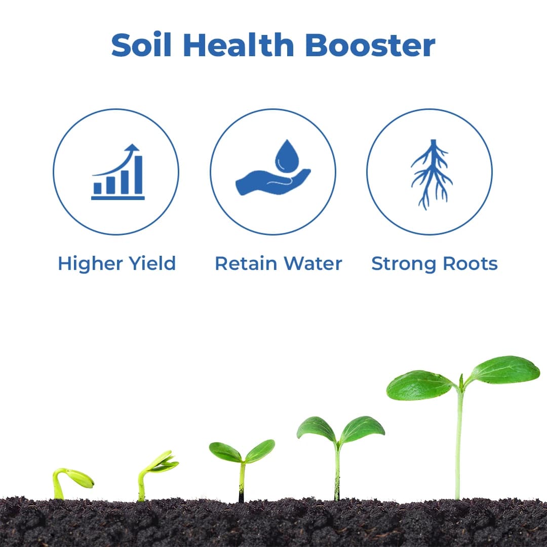 Imported Super Potassium Humate 98% Flakes, Humic Acid 70%, Fulvic 6%, PGR - Plant Growth Promoter (25 Kg Loose Bag) - Image 3