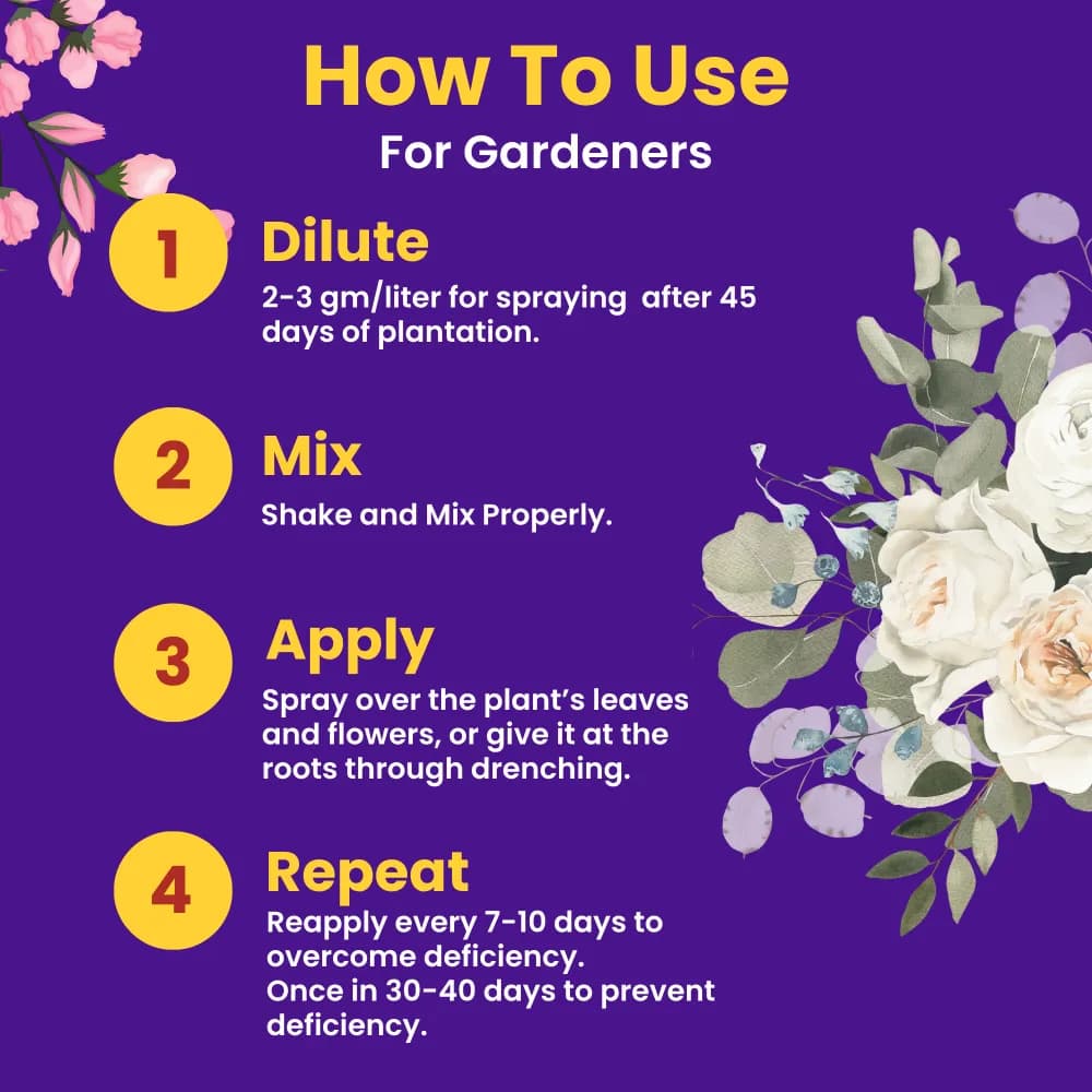 Utkarsh BeShape (Disodium Octaborate Tetrahydrate Boron 20%) (100% Water Soluble Foliar Spray), Helps With Pollination, and Fruit and Seed Development - Image 6