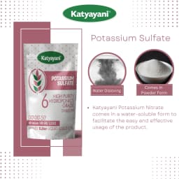 Katyayani Potassium Sulphate, High Purity Hydroponics Grade, 100% Water Soluble Fertilizer, Suitable For All Crops. 4