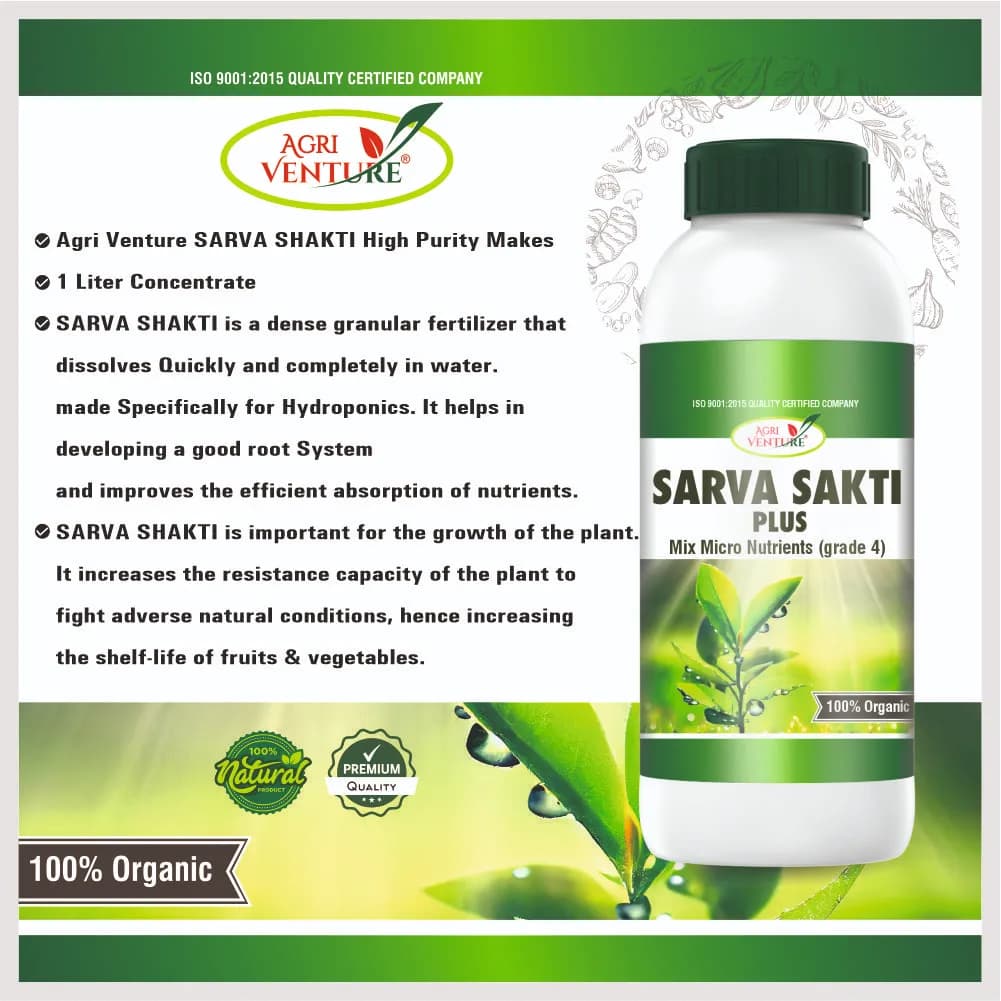 Agriventure Sarva Sakti Plus Mix Micro Nutrient (Grade 4), Imported 100% Water Soluble Drip Fertilizer, Use for All Vegetables and Fruits. - Image 3