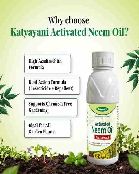 Katyayani Activated Neem Oil Organic Insecticide for All Crops & Garden Plants - Image 4
