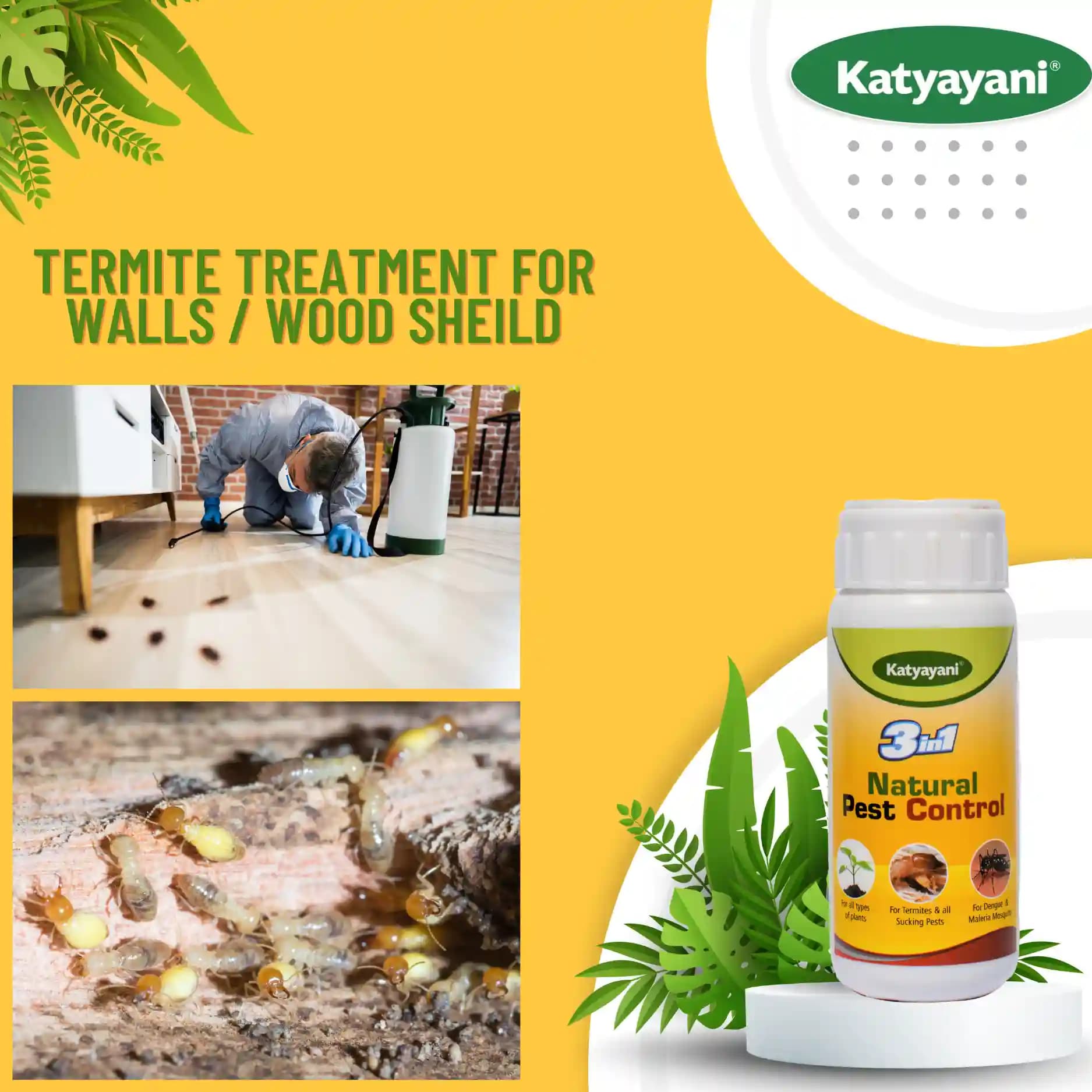 3 in 1 Organic Pesticide for Plants and Garden + Indoor Home Insecticide Spray Flower Fruit Vegetable Concentrated , All in One Pest Control Solution - Image 3