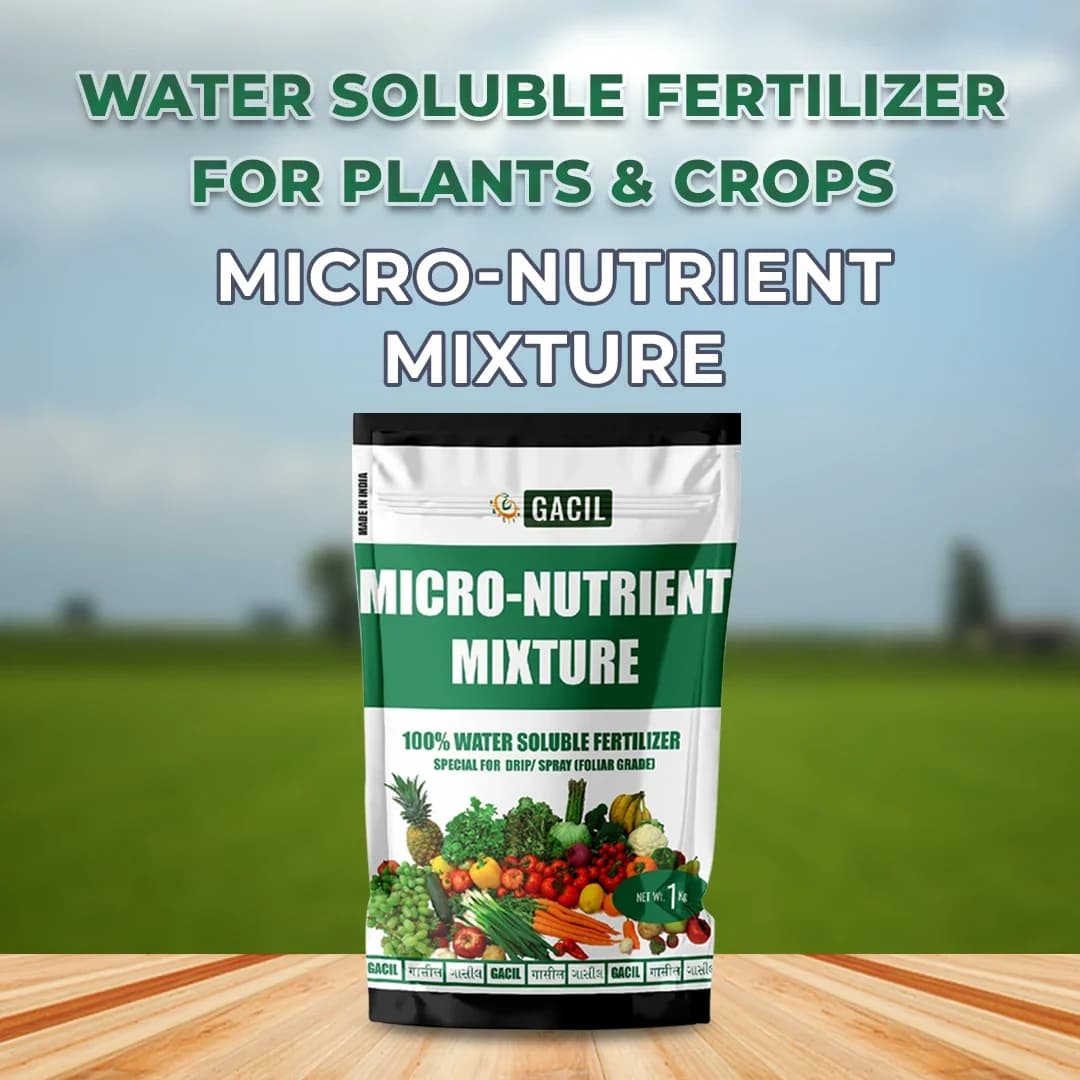 GACIL Enriched Multi Micronutrients Fertilizer Growth Booster for all Plants & Crops (100% Water Soluble Plant Food) - Image 2