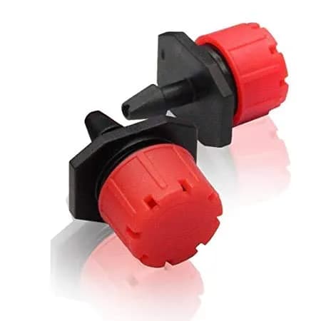 Radhe Adjustable Irrigation Dripper Sprinklers, Emitters For Drip Irrigation System, Red-Black - Image 3