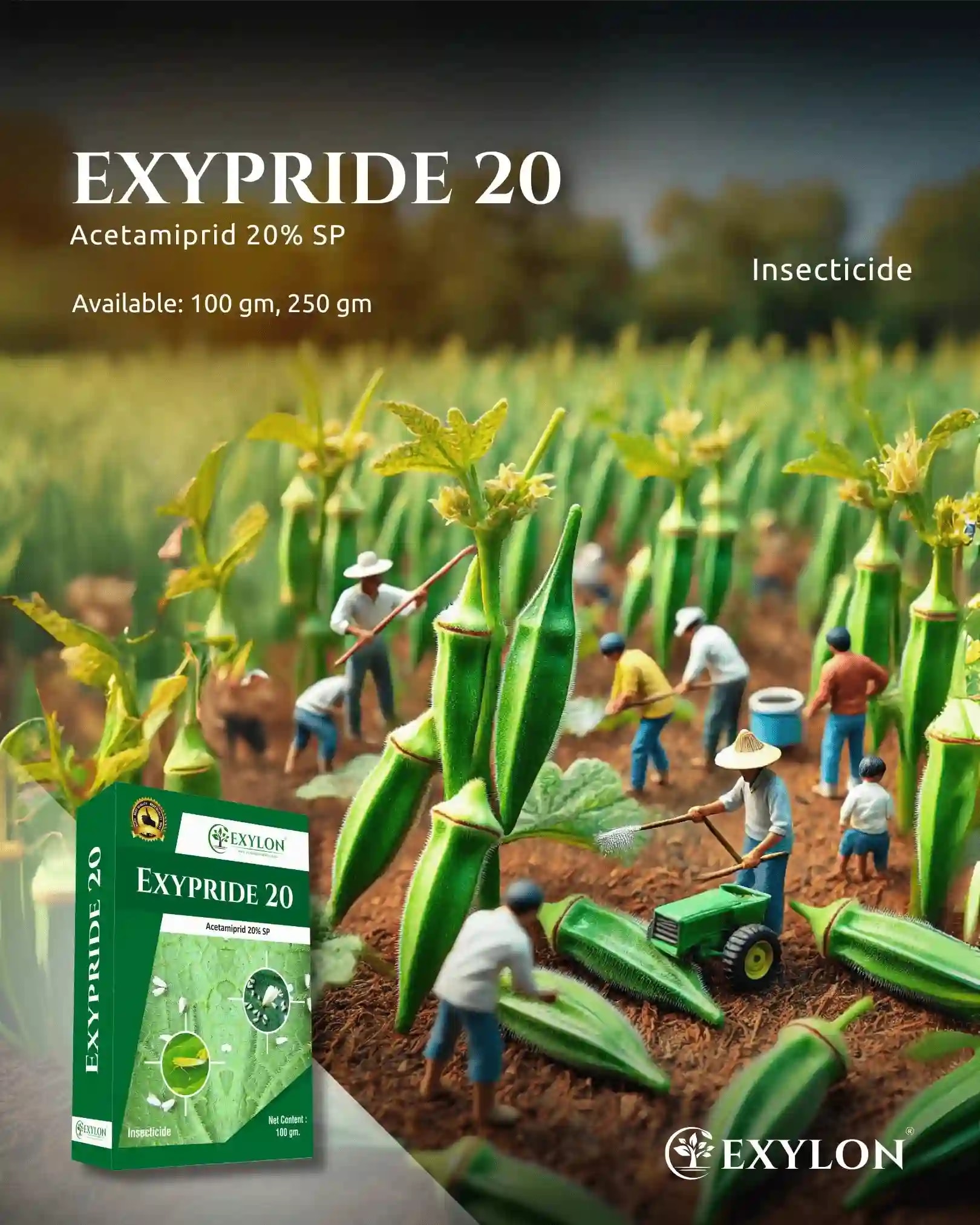 Exylon Exypride 20 Acetamiprid 20% SP Insecticide, Effective For Sucking Pest Control