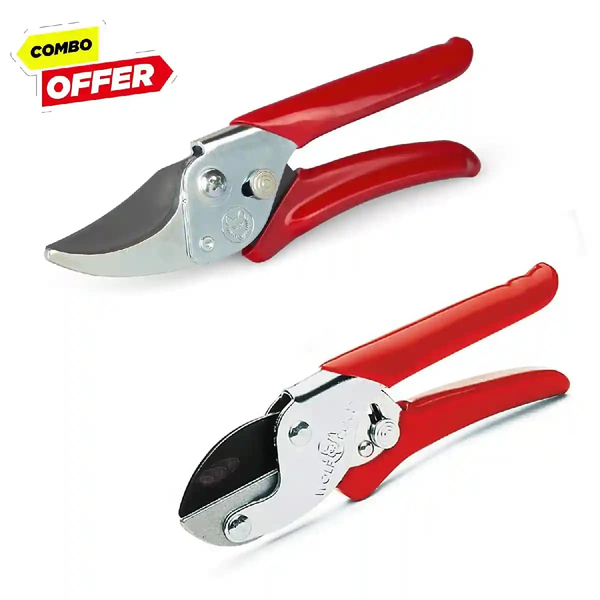 Wolf Garten Action Secateurs Set (RSEN RREN), Steel Anvil And Bypass Garden Shear Set, Garden Tool - Image 6