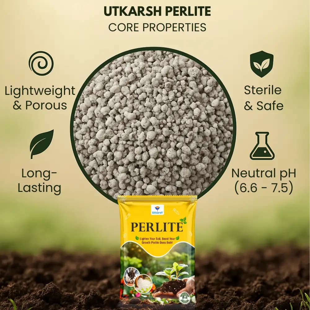 Utkarsh PERLITE Soil Conditioner, Effective For Plants, Gardening, Hydroponics And Horticulture - Image 2