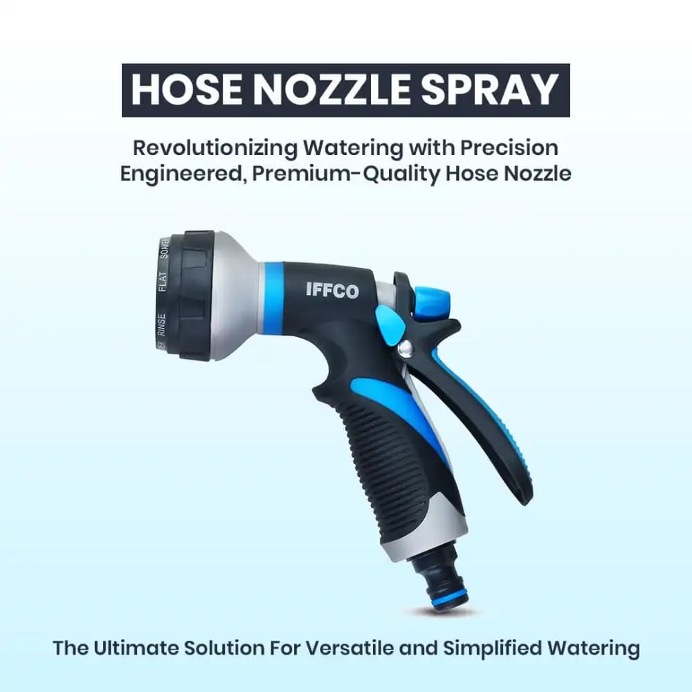 IFFCO Urban Garden Hose Spray Gun, Spray Patterns, Leak-Proof, Rust-Resistant Watering Spray Gun - Image 4