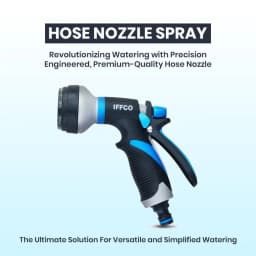 IFFCO Urban Garden Hose Spray Gun, Spray Patterns, Leak-Proof, Rust-Resistant Watering Spray Gun 1