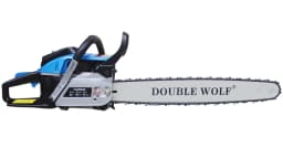 Double Wolf 62CC Heavy Classice Chainsaw, 2-Stroke Petrol Engine, Used In Forestry And Agricultural Work. 1